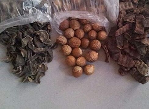جاف كامل أملا ، ريثا ، شيكاكاي | Soapnut الطبيعي ، عنب الثعلب و Acacia Concinna | كومبو للعناية بالشعر العشبي للتطهير والتألق والقوة (100 جرام لكل منهما) in Saudi Arabia