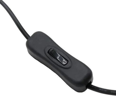 LED Light Bar Power Cord with Switch, DC Male Female Connector, 5V 12V 24V Compatible, Black, 304 Steel Switch Housing (Black 1PCS) in Saudi Arabia