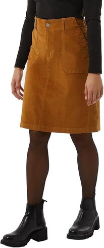 32 Degrees Women's Cotton Corduroy Knee Length Skirt, Belt Loops, XXL (US, Numeric, 20, Plus, Regular, Dijon) in Saudi Arabia