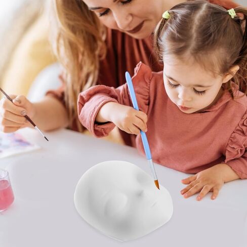 أقنعة الوجه الكاملة DIY 4pcs أقنعة قابلة للطلاء فارغة زي تنكر عادي ل DIY Decoration Art Cosplay Dance Party White in Saudi Arabia