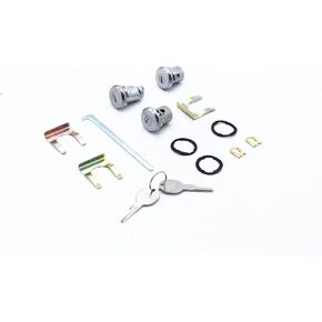 مجموعة من مجموعة مفاتيح Trunk Trunk مع 2 مفاتيح أسطوانة قفل الباب متوافقة مع Camaro Chevelle Nova GTO 654394765282 in Kuwait
