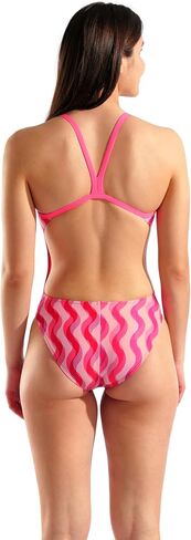 Arena Women's Performance Corner Corener Collection Ripple Challenge Back Swimsuit in Saudi Arabia