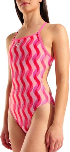 Arena Women's Performance Corner Corener Collection Ripple Challenge Back Swimsuit in Saudi Arabia