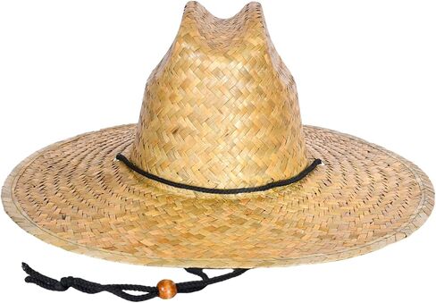 6 PCS Straw Hats for Men, Sun Hats for Women, Wide Brim Lifeguard Hats for Outdoor Sun Protection. in Saudi Arabia