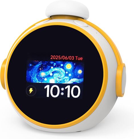 AI Clock, Alarm Clock for Kids, Clock with ChatGPT, AI Device, Sound Machine to Wake Alarm Clock for Toddlers and Kids,3-15 Years Bedroom, 2.4G WiFi, 2.8 Inch Screen in Saudi Arabia