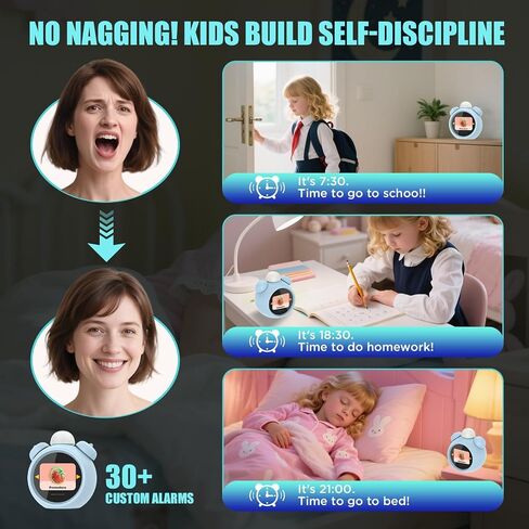 Smart Clock for Kids with AI Assistant & Voice Control,Sleep Training Clock for Toddlers, White Noise Sound Machine Night Light, Time Management Gift.Educational Gift for Boys Girls. in Saudi Arabia