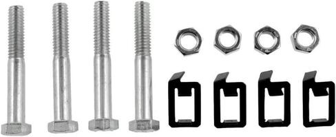 KarParts360 for Dodge Dakota 1990-2003 Exhaust Stud Kit | Metal | Clear Zinc | Hex Nut Head | Steel Nut | 0.32 Inches Nut Thickness | Replacement for 6035375, J0180137 in Saudi Arabia