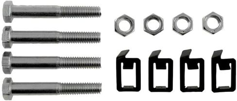 KarParts360 for Dodge Dakota 1990-2003 Exhaust Stud Kit | Metal | Clear Zinc | Hex Nut Head | Steel Nut | 0.32 Inches Nut Thickness | Replacement for 6035375, J0180137 in Saudi Arabia