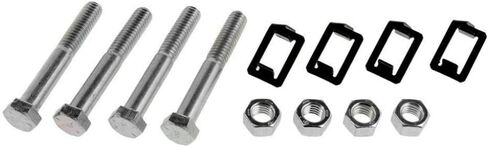 KarParts360 for Dodge Dakota 1990-2003 Exhaust Stud Kit | Metal | Clear Zinc | Hex Nut Head | Steel Nut | 0.32 Inches Nut Thickness | Replacement for 6035375, J0180137 in Saudi Arabia