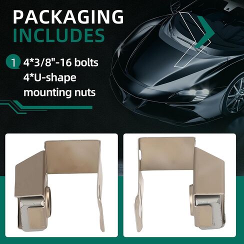 4PCS 03442 Exhaust Manifold Flange Bolts U Nuts Hardware Kit fit for Dodge Dakota/Durango/Challenger, for Ram 1500 2500 3500, fit for Jeep Wrangler/Liberty/Challenger 04-24 6036684AA 6036734AA in Saudi Arabia