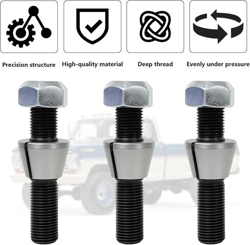 9/16 مسمار وغسالة مخروطية لـ DANA 44 متوافقة مع Jeep ، Ford ، Dodge ، Arm Arm Install Kit-3 Packs in Saudi Arabia