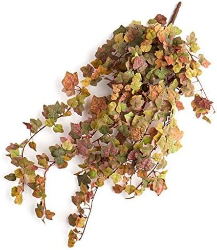 Factory Direct Craft Cascading Poly Silk Grape Leaf Bushes 2 Grape Leaf Bushes in Saudi Arabia
