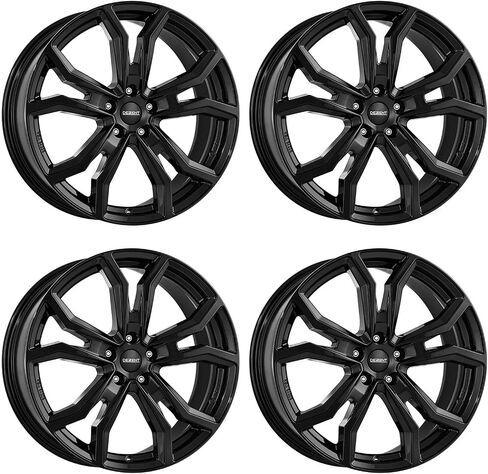 4x Dezent Alloy Rims TV Black 8.0JX20 ET50 5x108 متوافق مع Jaguar I-Pace in Saudi Arabia