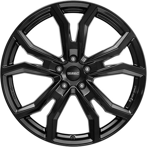 4x Dezent Alloy Rims TV Black 8.0JX20 ET50 5x108 متوافق مع Jaguar I-Pace in Saudi Arabia