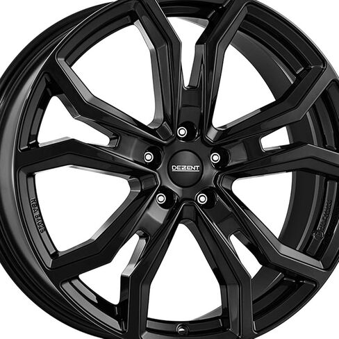 4x Dezent Alloy Rims TV Black 8.0JX20 ET50 5x108 متوافق مع Jaguar I-Pace in Saudi Arabia