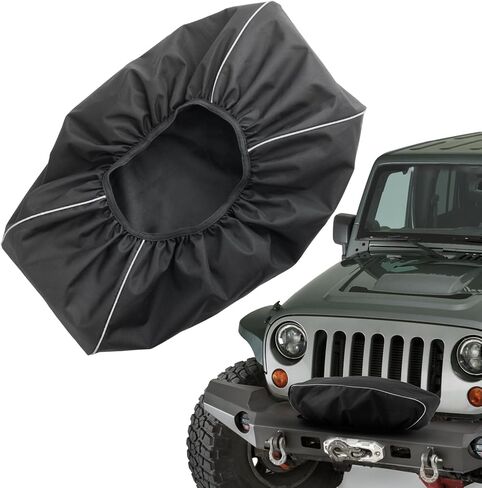 Winch Cover Newly Upgraded 1200D Heavy-Duty Waterproof Oxford Fabric Cover for 8500-12500 lbs Electric Winches, Dust-proof, Anti-UV, Durable (22" x 8.1" x 10.5") in Saudi Arabia