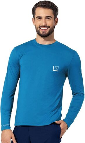 Men's Long Sleeve Performance Shirt | Lightweight UV 50+ Protection Moisture-Wicking Quick-Dry Sportswear in Saudi Arabia