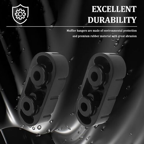 2PCS Rubber Exhaust Hangers,Muffler Hanger Compatible with GMC,Cadillac,Chevrolet Replacement OEM#25956663,15740212,Exhaust Hanger Rubber for Vibration & Noise Reduction in Saudi Arabia