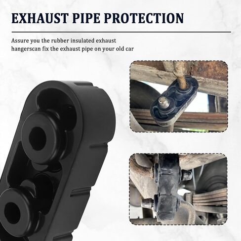 2PCS Rubber Exhaust Hangers,Muffler Hanger Compatible with GMC,Cadillac,Chevrolet Replacement OEM#25956663,15740212,Exhaust Hanger Rubber for Vibration & Noise Reduction in Saudi Arabia