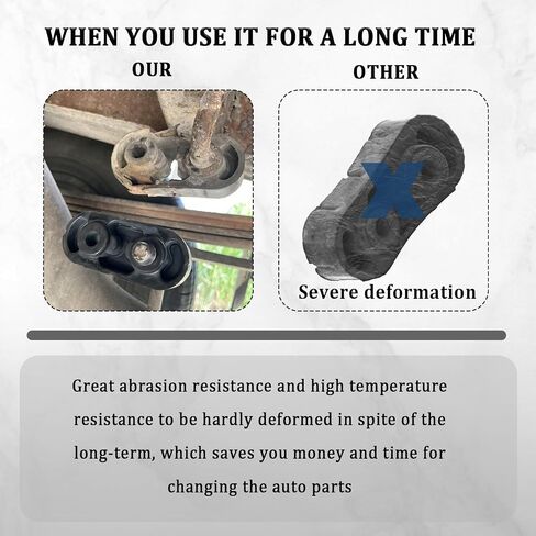 2PCS Rubber Exhaust Hangers,Muffler Hanger Compatible with GMC,Cadillac,Chevrolet Replacement OEM#25956663,15740212,Exhaust Hanger Rubber for Vibration & Noise Reduction in Saudi Arabia