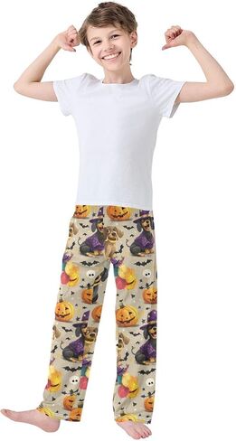 Dussdil Pajama Pants Long Sleep PJ Pant Pajama Bottoms Elastic Waist Lounge Pants with 2 Pockets 6-8 y in Saudi Arabia