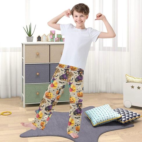 Dussdil Pajama Pants Long Sleep PJ Pant Pajama Bottoms Elastic Waist Lounge Pants with 2 Pockets 6-8 y in Saudi Arabia