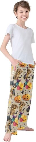 Dussdil Pajama Pants Long Sleep PJ Pant Pajama Bottoms Elastic Waist Lounge Pants with 2 Pockets 6-8 y in Saudi Arabia