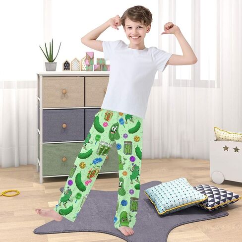 BGXW Pajama Pants Long Sleep Pants Soft Lounge PJ القيعان مع 2 جيوب 6-14 سنة in Kuwait