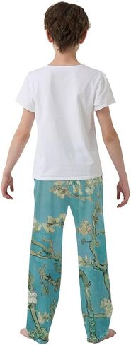 BGXW Pajama Pants Long Sleep Pants Soft Lounge PJ القيعان مع 2 جيوب 6-14 سنة in Kuwait