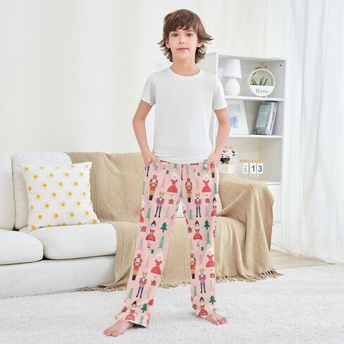 Vigtro Pajama Pants Long Sleep Sleep Super Soft Lounge Pants مع 2 جيوب حجم 6-14 سنة in Kuwait