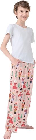 Vigtro Pajama Pants Long Sleep Sleep Super Soft Lounge Pants مع 2 جيوب حجم 6-14 سنة in Kuwait