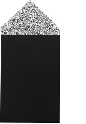Rhinestone Pocket Squares for Men Prefolded, Crystal Sequin Pre Folded Handkerchiefs on Card Party Prom Wedding Daily in Kuwait