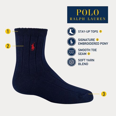 POLO RALPH LAUREN Boy's Wide Rib Crew in Saudi Arabia