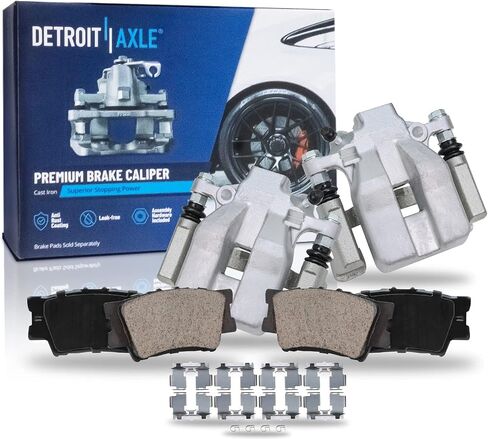 Detroit Axle-مجموعة الفرامل الخلفية لعام 2007-2012 لكزس ES350 ، 2008-2011 Toyota Avalon ، 2007-2011 Camry ، Disc-Calpers Ceramic Brake Pads 2009 2010 Placeming in Kuwait