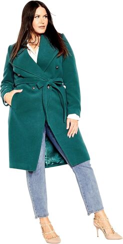 City Chic Women's Plus Size Coat - Sassy Military in Saudi Arabia