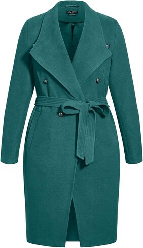 City Chic Women's Plus Size Coat - Sassy Military in Saudi Arabia