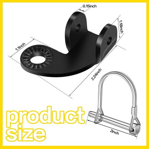 2Pcs Burley Bike Hitch Bicycle Cargo Trailer Hitch Coupler Attachment Adapter Angled Replacement Connector Bike Cargo Coupler for Kid/Pet/Dog in Saudi Arabia