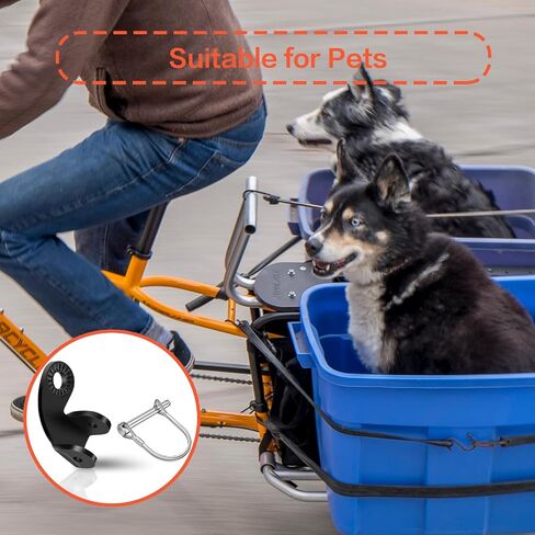 2Pcs Burley Bike Hitch Bicycle Cargo Trailer Hitch Coupler Attachment Adapter Angled Replacement Connector Bike Cargo Coupler for Kid/Pet/Dog in Saudi Arabia