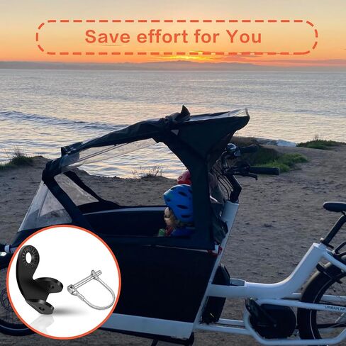 2Pcs Burley Bike Hitch Bicycle Cargo Trailer Hitch Coupler Attachment Adapter Angled Replacement Connector Bike Cargo Coupler for Kid/Pet/Dog in Saudi Arabia