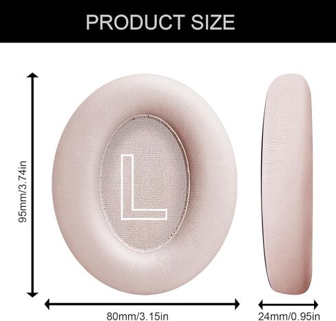 Replacement Ear Pads for Anker Soundcore Life Q20/Q20BT/Q20+ Headphones Accessories, Soundcore by Anker Life Q20 Headphones Earpads with Soft Memory Foam and Protein Leather-Black in Kuwait