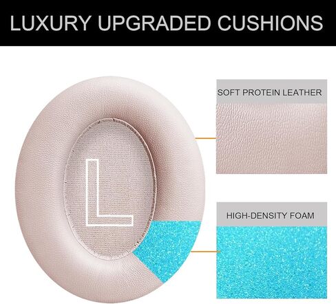 Replacement Ear Pads for Anker Soundcore Life Q20/Q20BT/Q20+ Headphones Accessories, Soundcore by Anker Life Q20 Headphones Earpads with Soft Memory Foam and Protein Leather-Black in Kuwait