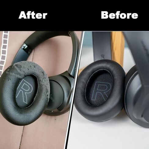 Replacement Ear Pads for Anker Soundcore Life Q20/Q20BT/Q20+ Headphones Accessories, Soundcore by Anker Life Q20 Headphones Earpads with Soft Memory Foam and Protein Leather-Black in Kuwait