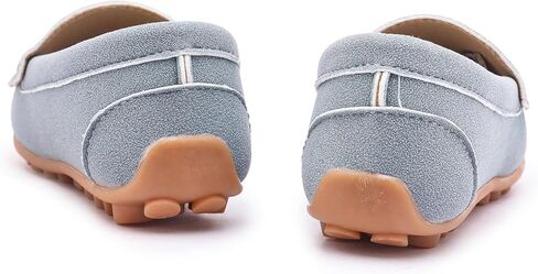Lonsoen Toddler Little Kids Slip-on Resplosts ، أحذية قيادة من جلد الغزال الاصطناعي ، أحذية قارب غير رسمية من المدبوغ. in Kuwait
