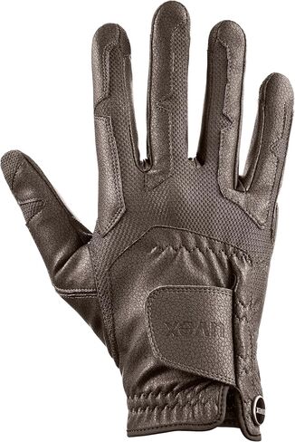 Uvex Stretchable & Breathable Horse Riding Gloves (Western/English) for Women & Men, ventraxion, Brown, Size 8-9 in Kuwait