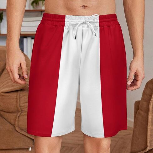 Fattyeery Men's Swim Trunk Saint Vincent and The Grenadines Flag Soft Short Sweatpants for Swimwear Bathing Suits Swim Shorts in Saudi Arabia