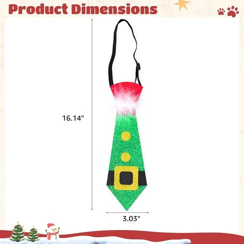 Gright Glitter Christmas Necktie لجميع الأعمار ، وربطة عنق XMAS مرنة قابلة للتعديل ، وملحقات حزب العطلات in Saudi Arabia
