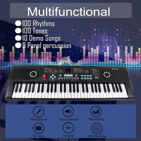 61 keys keyboard piano, Electronic Digital Piano with Built-In Speaker Microphone in Saudi Arabia