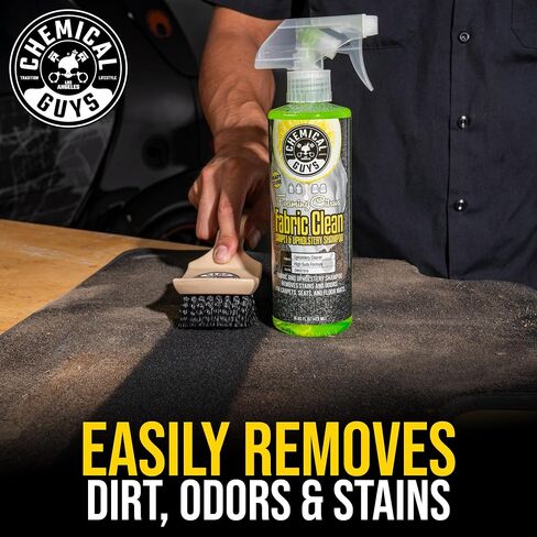 Chemical Guys Foaming Citrus Fabric Clean Carpet & Upholstery Cleaner, Ready to Use, Sprayable (for Carpets, Seats & Floor Mats), Safe for Cars, Home, Office, & More, 2-16 fl oz, Citrus Scent in Saudi Arabia