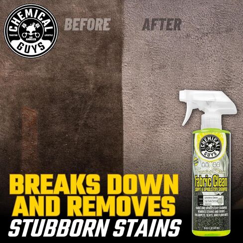 Chemical Guys Foaming Citrus Fabric Clean Carpet & Upholstery Cleaner, Ready to Use, Sprayable (for Carpets, Seats & Floor Mats), Safe for Cars, Home, Office, & More, 2-16 fl oz, Citrus Scent in Saudi Arabia