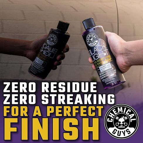 Chemical Guys Black Light Hybrid Radiant Finish Car Wash Soap and Superior Surface Cleanser 2 Pack (2 X 16 Fl. Oz.) - Gloss Enhancing pH Balanced Formula for Maximum Shine in Saudi Arabia